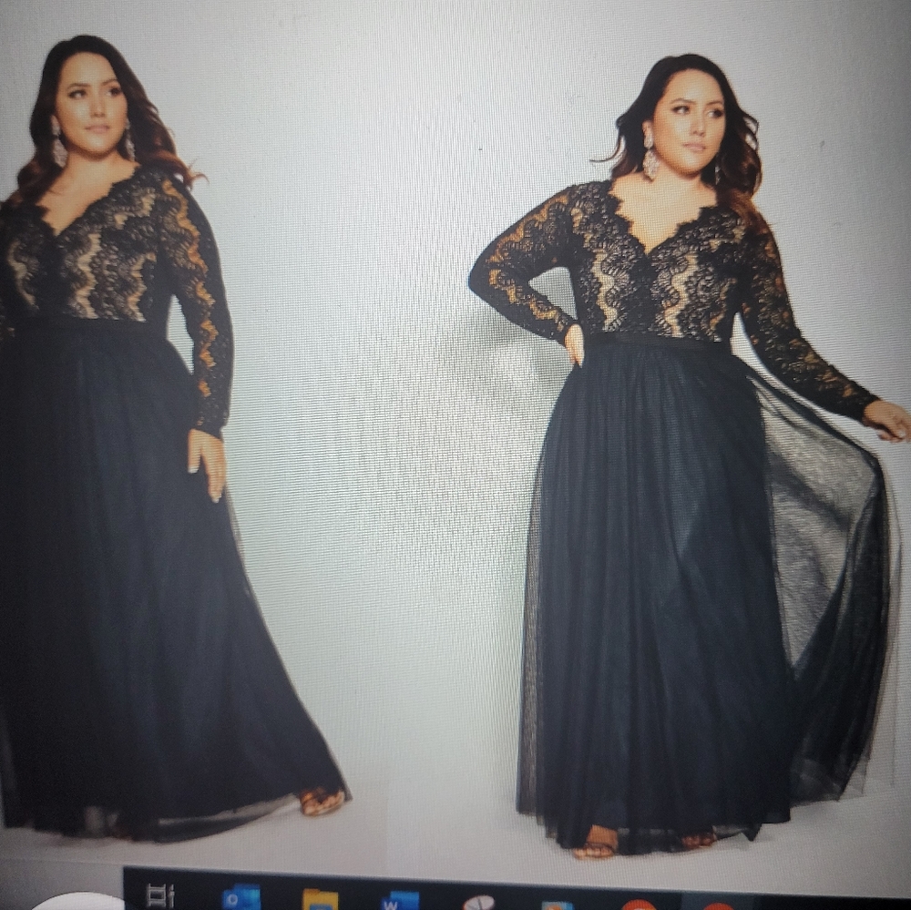 City Chic Rare Beauty Maxi Evening Dress - Style#: 211781Navy